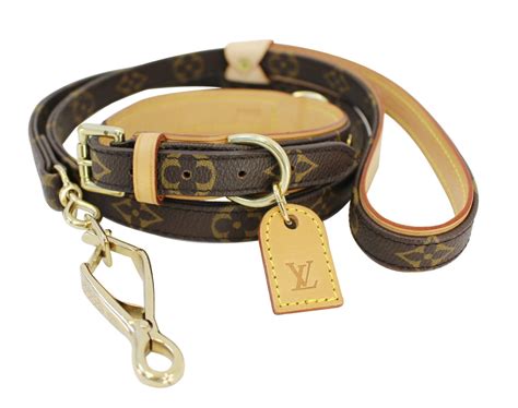 louis vuitton collar and leash|Louis Vuitton leash harness.